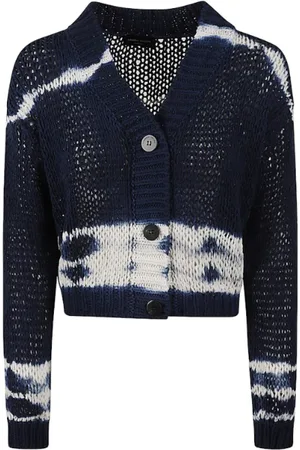Roberto Collina Strik, Dame, Blå, XS, Blå Sweaters til Mænd