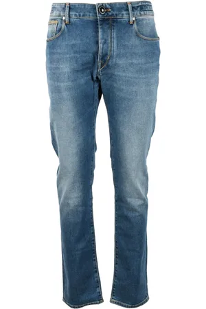 Hand Picked Jeans, Herre, Blå, W31, Bomuld, Kashmir Blandede Jeans