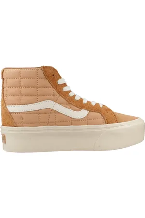 Vans Sko, Dame, Brun, 42 EU, Sk8-Hi Reissue Plat Sneakers