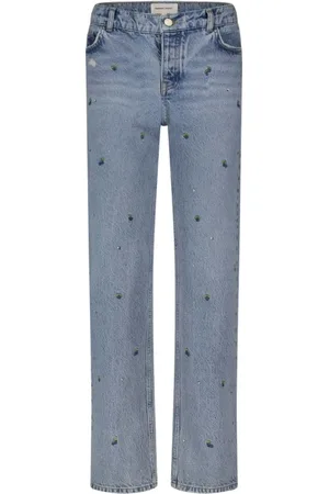 Fabienne Chapot Jeans, Dame, Blå, W28 L32, Tyl, Marie Straight Leg Jeans