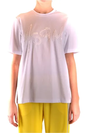Msgm Top, Dame, Hvid, M, Kortærmet T-shirt