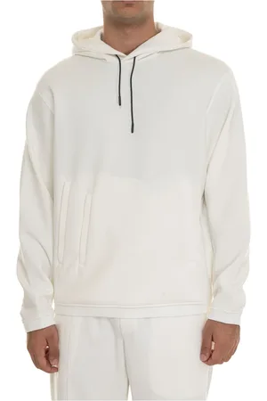 Emporio Armani Sweathshirts & Hoodies, Herre, Hvid, M, Bomuld, Casual bomulds sweatshirt