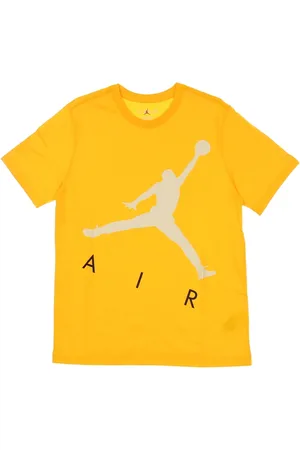 Jordan Top, Herre, Gul, XS, Uld, Air Hybrid Crew T-shirt Universitet Guld
