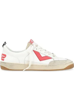 4b12 Sko, Herre, Hvid, 44 EU, Hvide Røde Lakers-002 Sneakers