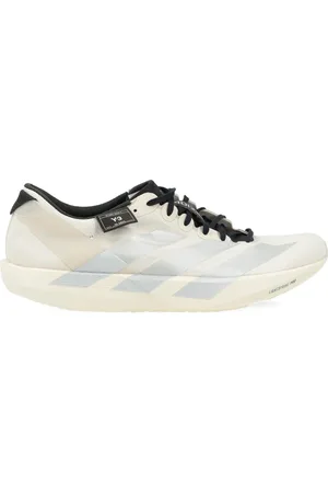 Y-3 Sko, Herre, Hvid, 44 EU, Beige Mesh Sneakers med Lightlock Teknologi