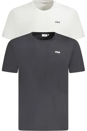 Fila Top, Herre, Flerfarvet, L, Bomuld, Logo Bomuld T-shirt Pakke