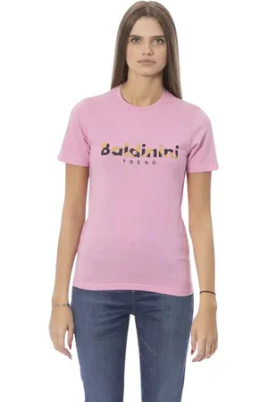 BALDININI Top, Dame, Lyserød, S, Bomuld, Moderne Bomuldstoppe T-shirt