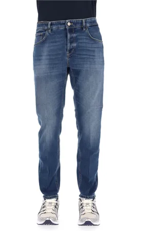 PT Torino Jeans, Herre, Blå, W31, Denim, Komfort Tapered Fit Denim Jeans