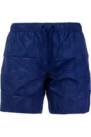 Bikkembergs Badetøj, Herre, Blå, 2XL, Fedt mønstret badeshorts