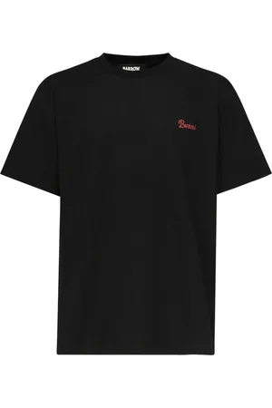 BARROW Top, Dame, Sort, L, Bomuld, Sort Bomulds T-shirt med Logo Print