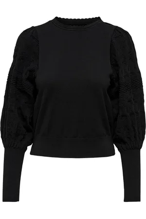 ONLY Strik, Dame, Sort, XS, Uld, Moderne Pullover