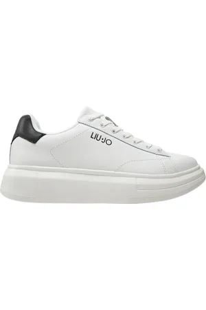 Liu Jo Sko, Herre, Hvid, 40 EU, Læder, Hvide Sneakers Minimalistisk Design Rund Tå