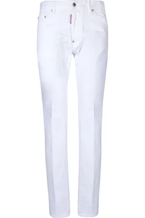 Dsquared2 Jeans, Herre, Hvid, M, Bomuld, Hvide Jeans til Mænd