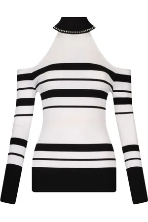 Liu Jo Strik, Dame, Sort, M, Polyester, Elegant Sort Sweater til Kvinder