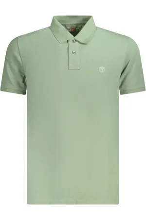 Timberland Top, Herre, Grøn, M, Bomuld, Grøn Bomuldspolo Skjorte Klassisk Stil