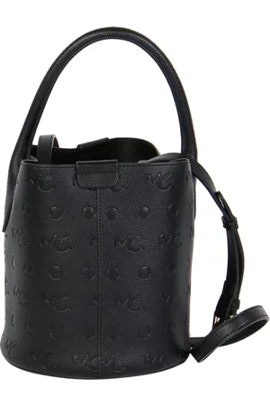 Manila Grace Taske, Dame, Sort, ONE SIZE, Uld, Sort Bucket Taske med Aftagelig Strop