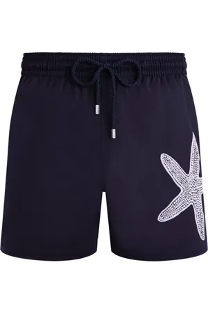 Vilebrequin Badetøj, Herre, Blå, XL, Korte Placerede Starlette Stræk Badeshorts til Mænd