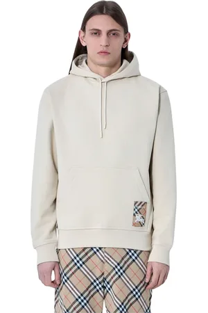 Burberry Sweathshirts & Hoodies, Herre, , L, Bomuld, Hættetrøje med logo-patch