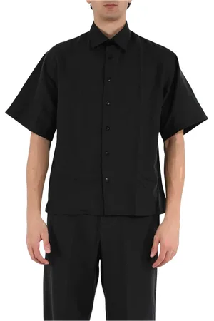 COSTUMEIN Skjorte, Herre, Sort, L, Lyocell Front Button Afslappet Skjorte