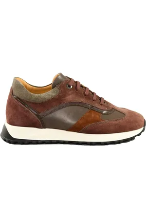 Testoni Sko, Herre, Brun, 40 EU, Læder, Læder Sneakers med Gummisål