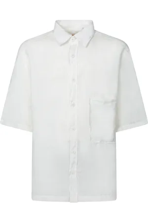 COSTUMEIN Skjorte, Herre, Hvid, L, Linned, Hvid Linnedskjorte Klassisk Stil