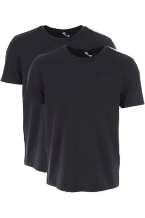Moschino Top, Herre, Sort, 2XL, Bomuld, Bomuld Stræk T-shirt 2 Pakke Sort