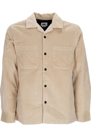 Obey Jakke, Herre, , XL, Bomuld, Quiltet Velourforet Skjortejakke Mænd