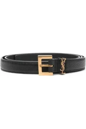Saint Laurent Tilbehør, Herre, Sort, 110 CM, Læder, Sort Bælte Dti0W 1000