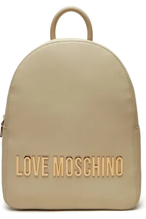 Moschino Taske, Dame, , ONE SIZE, Uld, Rygsæk med Guld Logo Bogstaver