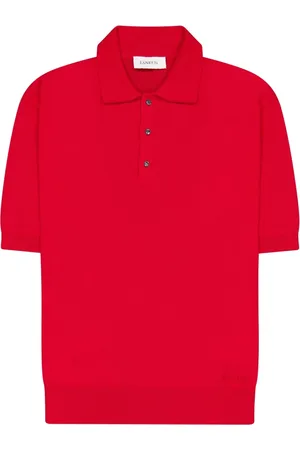 LANEUS Strik, Herre, Rød, 2XL, Strikket polo