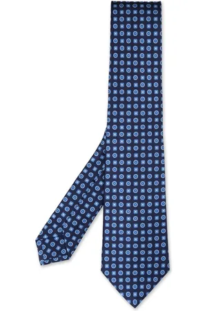 Kiton Tilbehør, Herre, Blå, ONE SIZE, Blå Silke Elegant Tørklæde