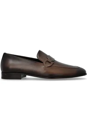 Salvatore Ferragamo Sko, Herre, Brun, 40 EU, Læder, Lædersko Bonny