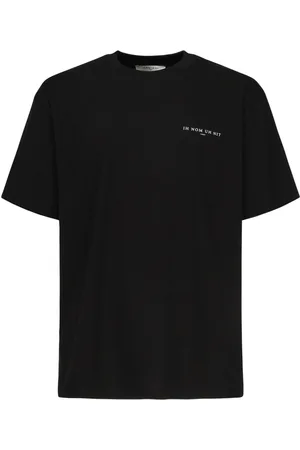 Ih Nom Uh Nit Top, Herre, Sort, M, Bomuld, Sorte bomuldst-shirts med bogstavlogo