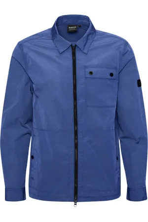 Barbour Jakke, Herre, Blå, L, Uld, Blå overshirt north sea stil