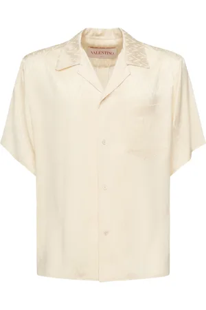 VALENTINO GARAVANI Skjorte, Herre, , XL, Bomuld, Bomuldspoplin Boxy Fit Skjorte