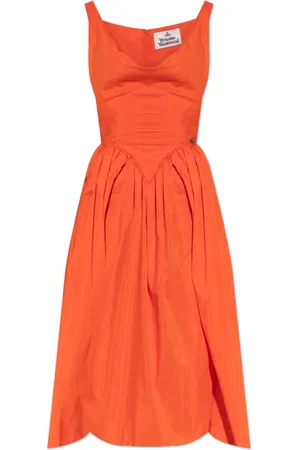 Vivienne Westwood Kjole, Dame, Rød, XS, Bomuld, Draped Kjole