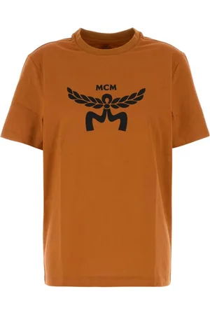 MCM Top, Dame, Brun, L, Bomuld, Karamel Bomuld T-shirt