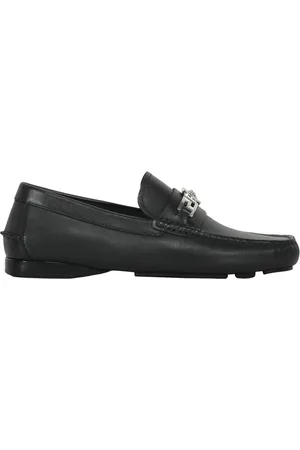 VERSACE Sko, Herre, Sort, 43 EU, Læder, Medusa Detalje Læder Loafers