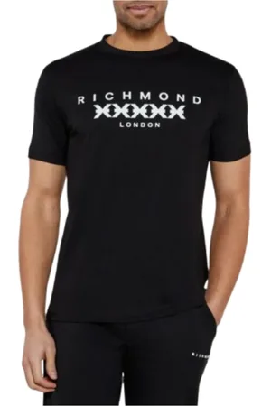 John Richmond Top, Herre, Sort, XL, Bomuld, Zermik Herre Bomuld T-Shirt Sort