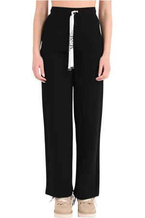 Max Mara Bukser, Dame, Sort, XS, Bomuld, Bali Wide Leg Sweatpants