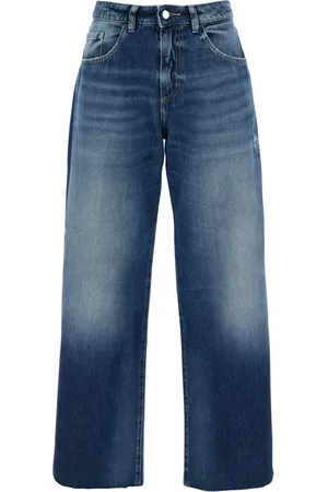 Icon Denim Jeans, Dame, Blå, W27, Denim, Blå Jeans med bæltestropper og logopatch