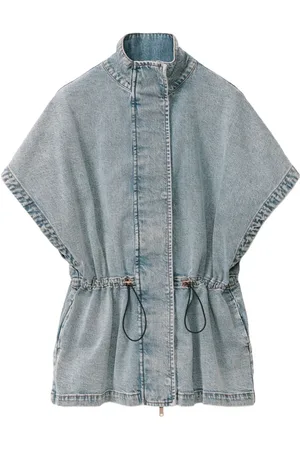 Fabiana Filippi Jakke, Dame, Blå, M, Denim, Denim Vest