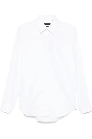 corneliani Skjorte, Herre, Hvid, 3XL, Uld, Hvid Skjorte Franske Manchetter Stilfuld Alsidig