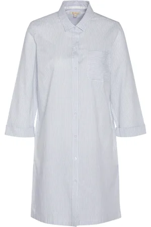 Barbour Kjole, Dame, Blå, S, Bomuld, Seaglow Kjole Lyseblåternet Skjorte