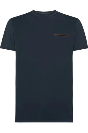 RRD Top, Herre, Blå, XL, Uld, Sommer Slim Fit T-shirt med lomme