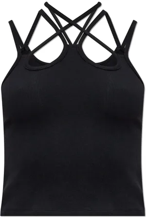 AVAVAV Top, Dame, Sort, S, Bomuld, Ribbet top
