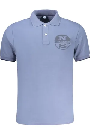 North Sails Top, Herre, Blå, XL, Uld, Stilfuld kortærmet poloshirt