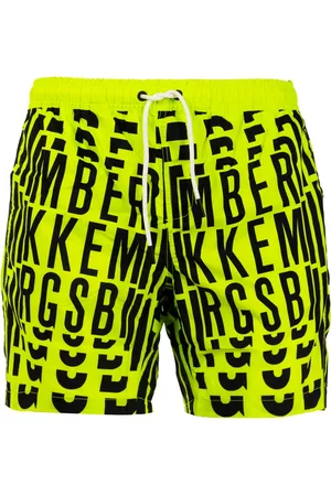 Bikkembergs Badetøj, Herre, Gul, L, Polyester, Fed Stil Boardshorts