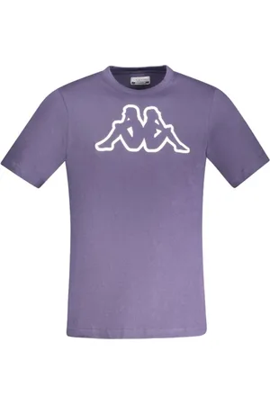 Kappa Top, Herre, Blå, S, Bomuld, Blå Bomuld Crew Neck T-Shirt