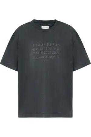 Maison Margiela Top, Herre, Sort, M, Uld, Stilfulde T-shirts og Polos Kollektion